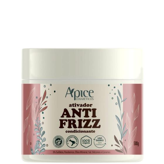 Apise Ativador ANTI FRIZZ 500g - No Poo / Low Poo - Ação Condicionante ...