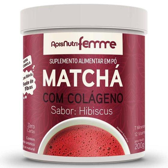 Imagem de ApisNutri Femme Matchá Solúvel Sabor Hibiscus 200g