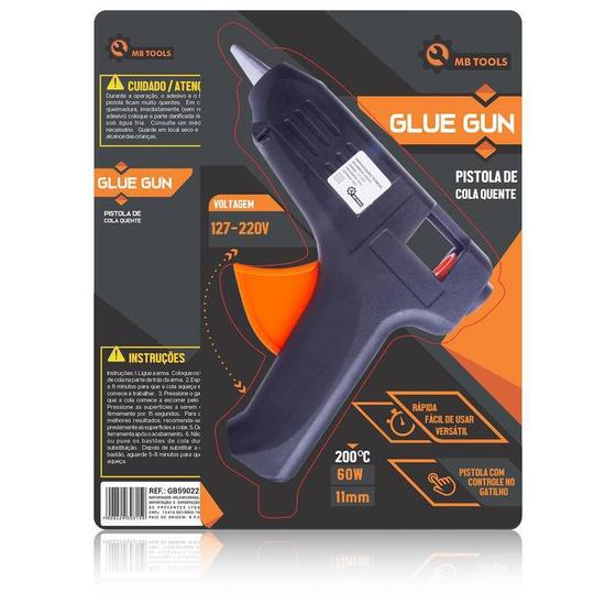 Aplicador Cola Quente PQ 60W MBTECH Menor preço em Aplicador Cola Quente PQ 60W MBTECH