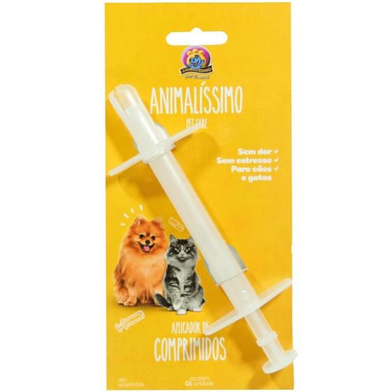 Imagem de Aplicador Comprimidos Animalíssimo Cães E Gatos Kit 10