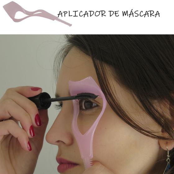 Imagem de Aplicador de Rímel / Máscara sem borrar a maquiagem Rosa