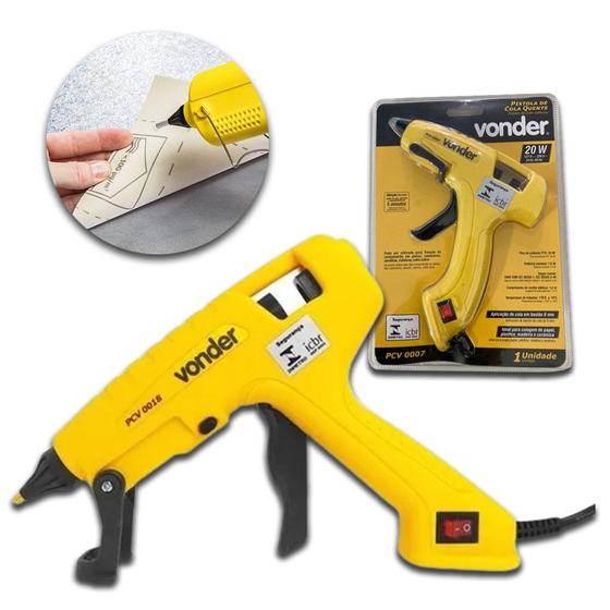 Aplicador Pistola de Cola Quente 20v Bivolt Profissional Pequena p/Bastão Fino 12mm Alta Temperatura Menor preço em Aplicador Pistola de Cola Quente 20v Bivolt Profissional Pequena p/Bastão Fino 12mm Alta Temperatura