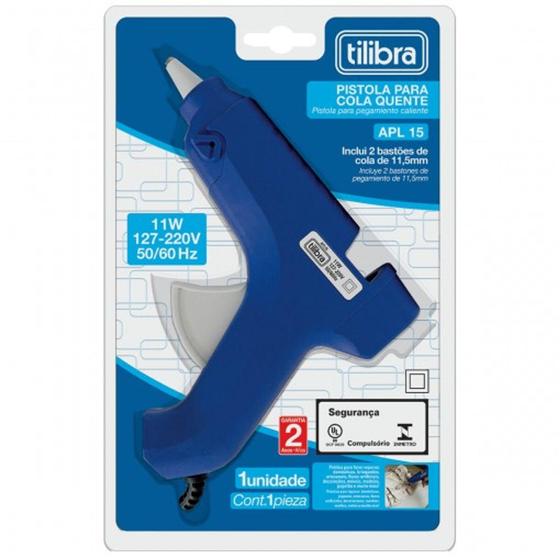 Aplicador Pistola para Cola Quente Média da Tilibra Ref APL15 Menor preço em Aplicador Pistola para Cola Quente Média da Tilibra Ref APL15