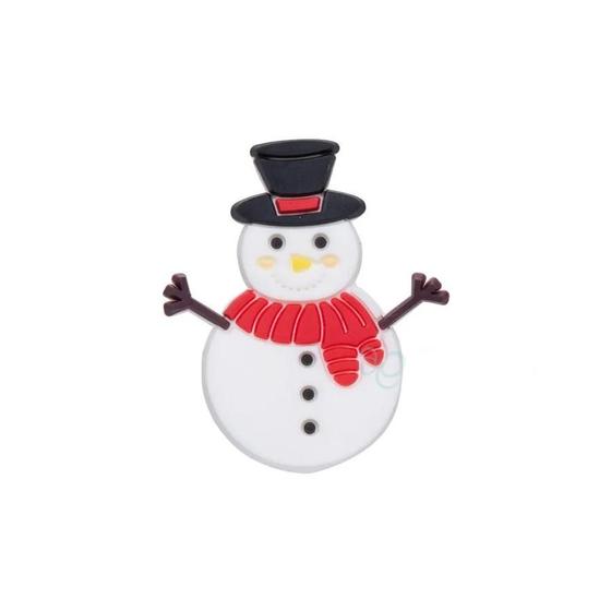 Imagem de Aplique Boneco de Neve Silicone - 3,5cm - 4 Un - Artegift - Rizzo