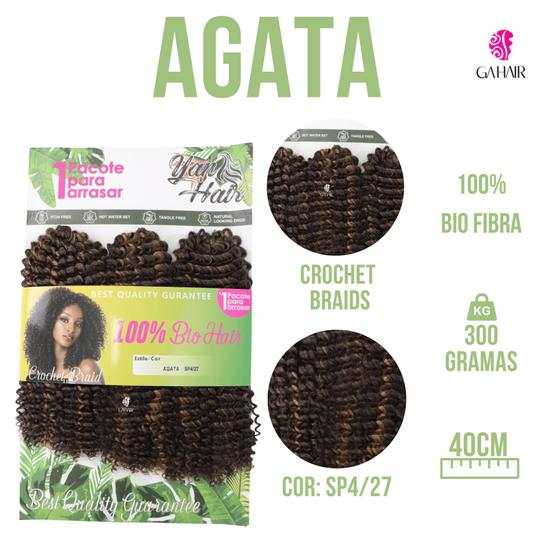 Imagem de Aplique/Cabelo Bio Organico Cacheado Afro 40 Cm - Identico Ao Humano  -Agata