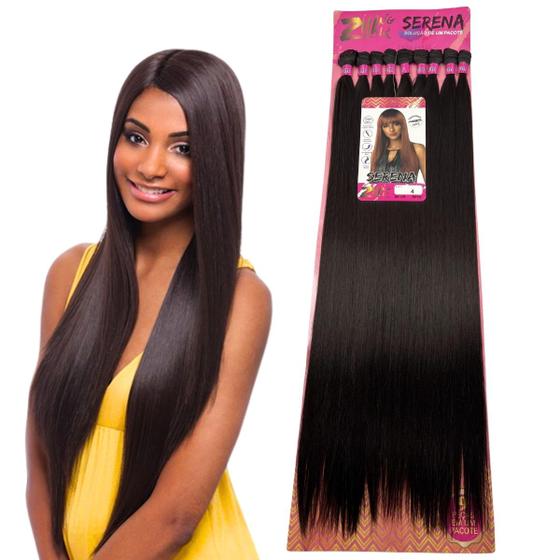 Imagem de Aplique Cabelo Liso Orgânico Serena Tela 80 cm Mega Hair Zhang