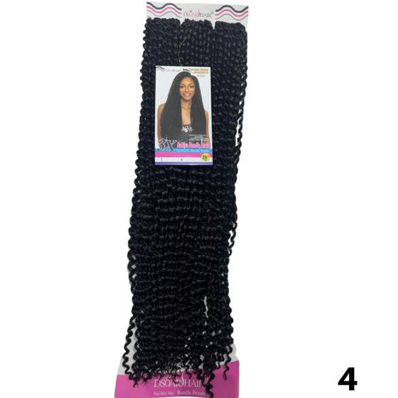 Imagem de Aplique Cacheado Cabelo Para Crochet Braids 3x Bahiya Bundle