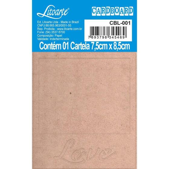 Imagem de Aplique Cardboard Litoarte - Love - CBL-001