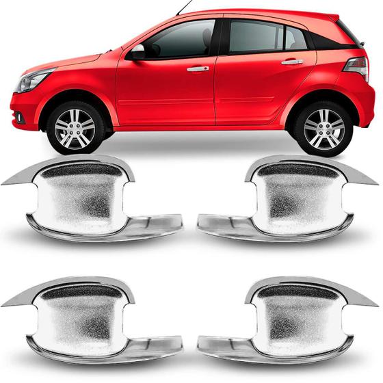 Aplique Concha Maçaneta Cromado S10 Vectra Montana Agile Cruze 2006 a 2018 4 Portas Menor preço em Aplique Concha Maçaneta Cromado S10 Vectra Montana Agile Cruze 2006 a 2018 4 Portas