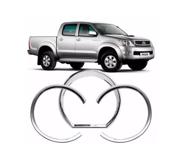 Imagem de Aplique Cromado Aro Moldura Velocimetro Painel Hilux 05/12