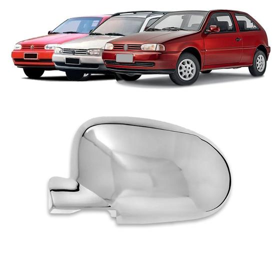 Imagem de Aplique Cromado Capa Retrovisor Gol G2 Bola 1995 a 1999 Parati G2 1995 a 1999 Saveiro G2 1995 a 1999