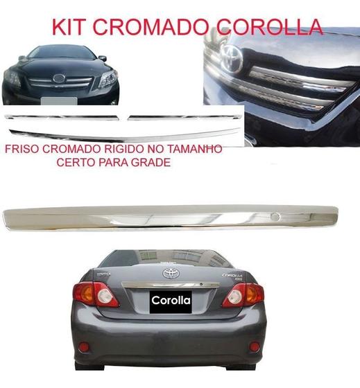 Imagem de Aplique Cromado Corolla 2009 Ate 2011