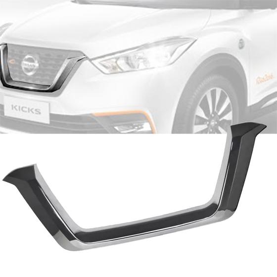 Aplique Cromado Da Grade Frontal Dianteira Nissan Kicks 2017 2018 2019