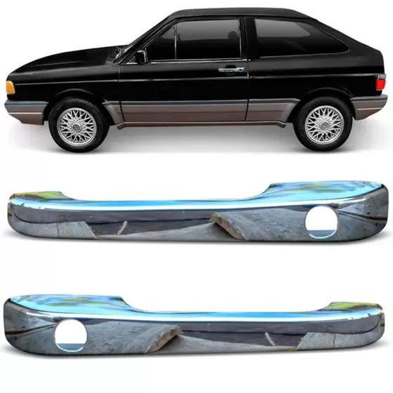 Imagem de Aplique Cromado Maçaneta Gol G1 Quadrado Voyage 1987 a 1994 Saveiro Parati 1991 a 1994  - Serauto