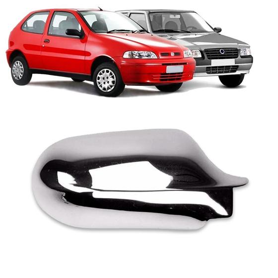 Imagem de Aplique Cromado para Capa Retrovisor Fiat Palio G2 2000 a 2006 Uno Fire Flex 2006 a 2013