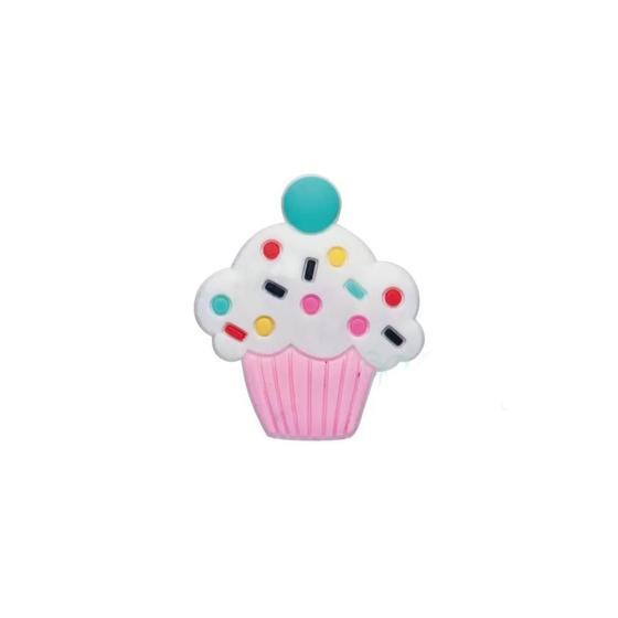 Imagem de Aplique Cupcake Rosa Silicone - 3,5cm - 4 Un - Artegift - Rizzo