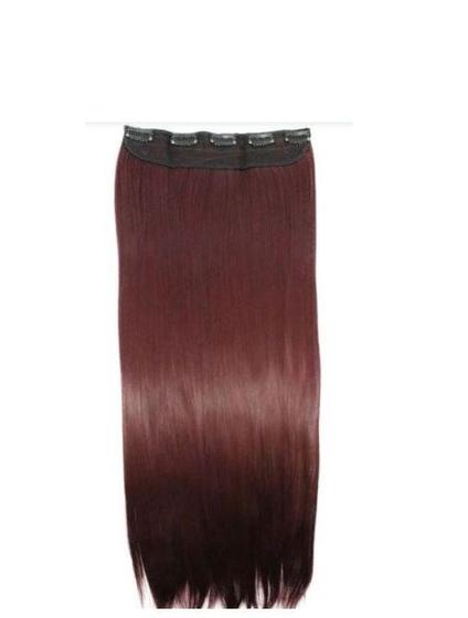 Imagem de Aplique de cabelo liso orgânico com tic tac 60cm