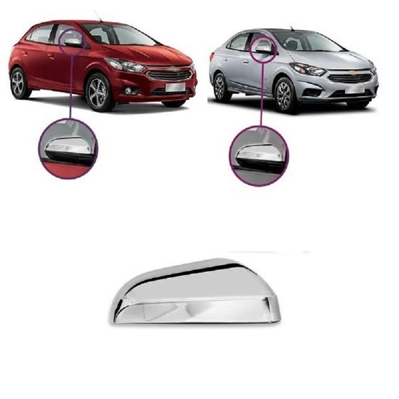 Imagem de Aplique de Retrovisor Onix/ Prisma 2013 a 2019 Onix Joy/ Prisma Joy 2020 a 2021 Direito ShekParts