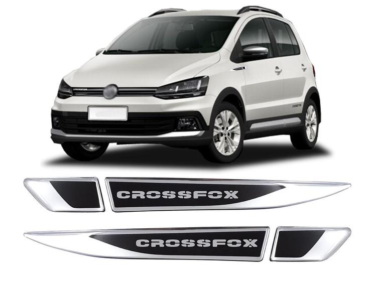 Imagem de Aplique Emblema Lateral Tag Volkswagen Crossfox 2005 06 07 08 09