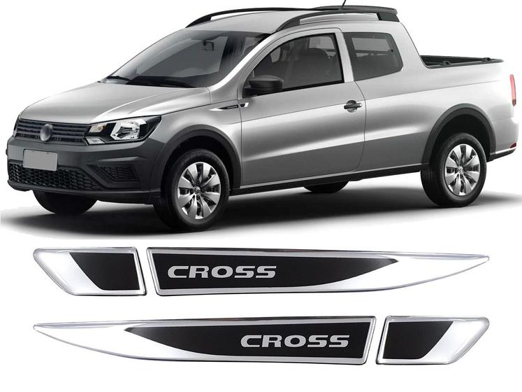 Imagem de Aplique Emblema Lateral Tag Volkswagen Saveiro Cross