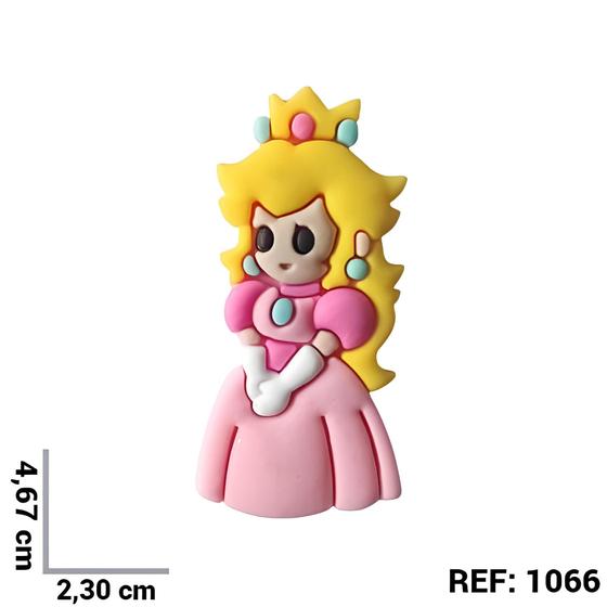 Imagem de Aplique emborrachado kit 10 unidades Princesa Peach de Super Mario REF: 1066