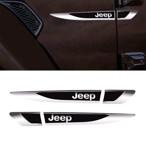 Imagem de Aplique Lateral Emblema Adesivo Paralama Resinado Jeep