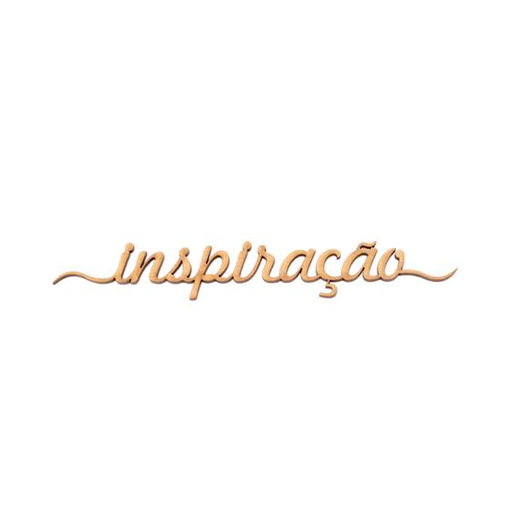 Imagem de Aplique Lettering Inspiração C/ 4 Peças MDF Cru Artesanato