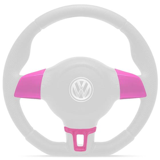 Aplique Moldura Volante Jetta Modelo Original ou Similar Rosa Menor preço em Aplique Moldura Volante Jetta Modelo Original ou Similar Rosa