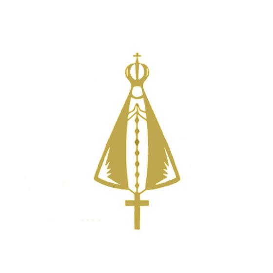 Imagem de Aplique Nossa Senhora Aparecida Decorado Dourado