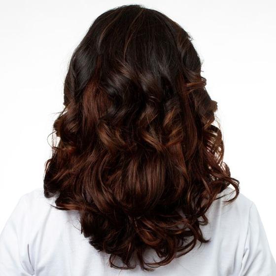 Imagem de Aplique Ondulado Hairdo 45cm Chocolate Com Mechas Cobre