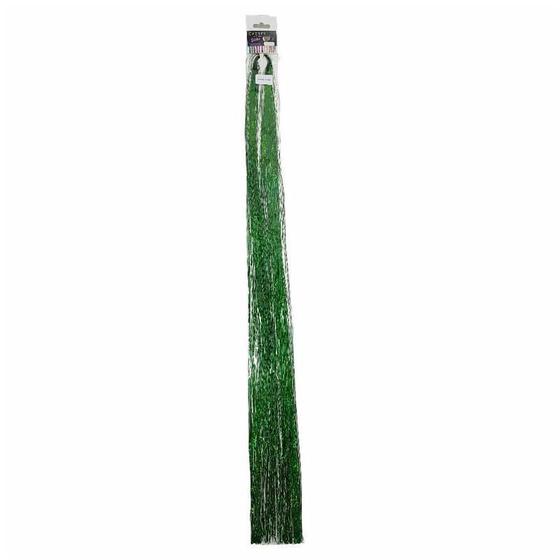 Imagem de Aplique Para Cabelos Gliter 24 Colorido 1 Par Laser Verde