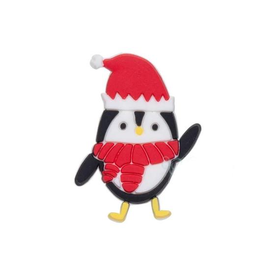 Imagem de Aplique Pinguim C/ Gorro Natal Silicone - 3,5cm - 4 Un - Artegift - Rizzo