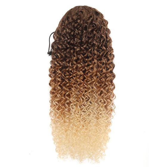 Imagem de Aplique Rabo de Cavalo Fibra Extenso do Orgnico Cacheado OLGA -Todas as cores