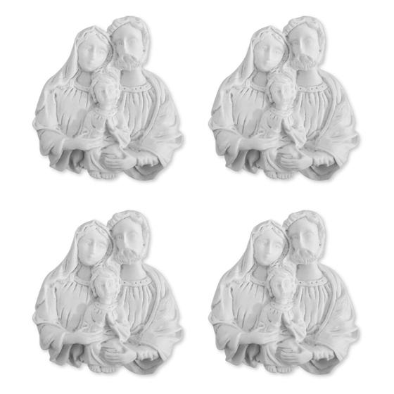 Imagem de Aplique Sagrada Família Resina Pacote Com 20 Unidades
