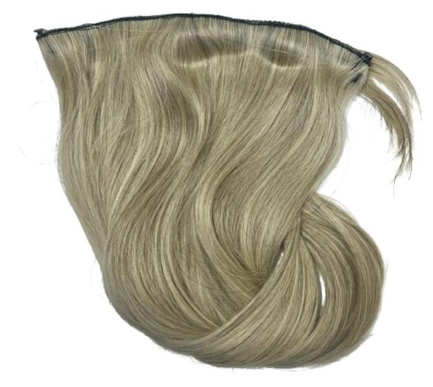 Imagem de Aplique Tiara Loiro Claro Liso Cabelo Natural 65cm 100gr 1 Tela