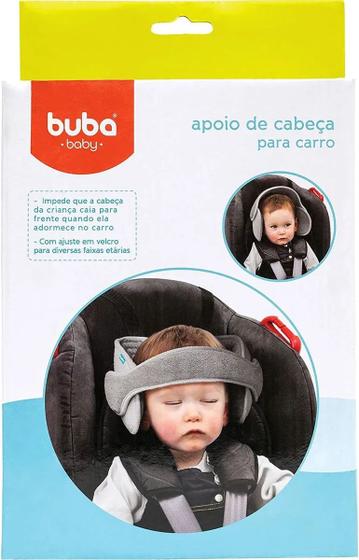 Imagem de Apoio De Cabeça Para Cadeira De Carro Cinza - Buba 