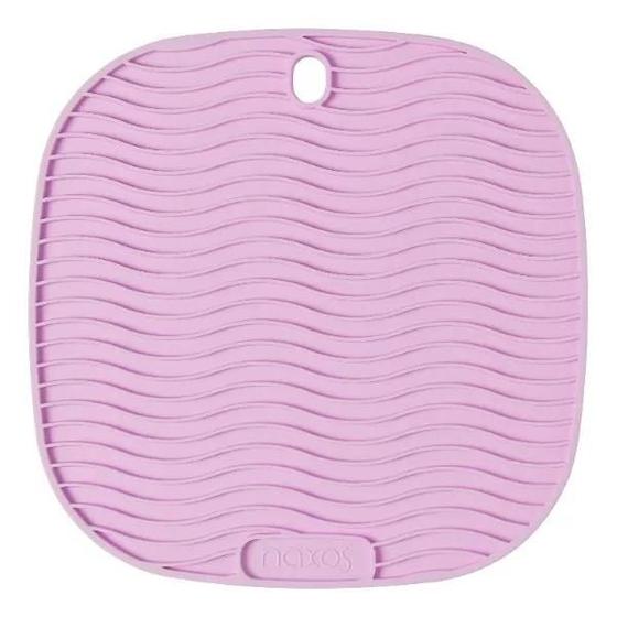 Imagem de Apoio / descanso de panela silicone naxos quadrado lilas