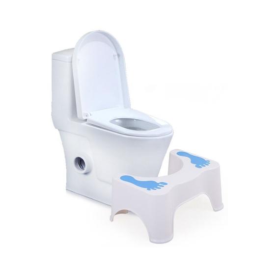 Imagem de Apoio Descanso de Pé Banco Banquinho De Cócoras Suporte Para Banheiro Vaso Sanitário Antiderrapante