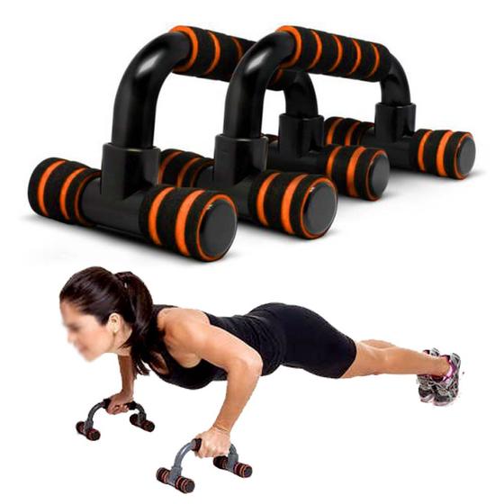 Apoio Flexao Braço Fixo Fortalecimento Musculaçao Exercicios Laranja Menor preço em Apoio Flexao Braço Fixo Fortalecimento Musculaçao Exercicios Laranja