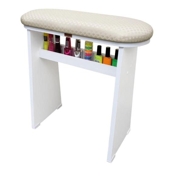Imagem de Apoio Suporte para Pernas ou Pé Pedicure Manicure Ergonomico Nails EXTREMO CONFORTO Modelo RELAX CHAMPAGNE