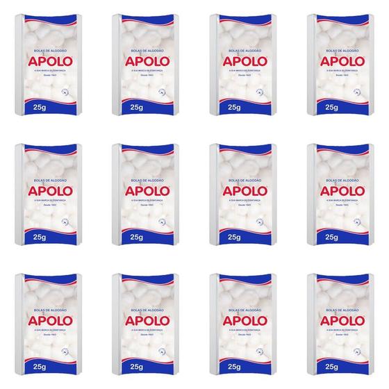 Imagem de Apolo Algodão Bola 25g (Kit C/12)