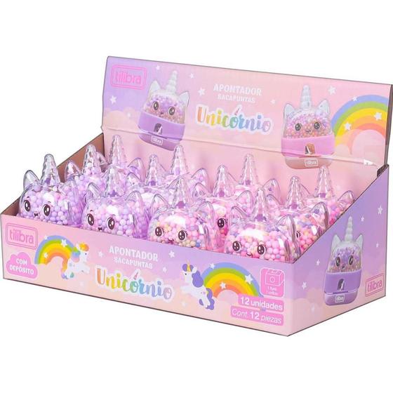 Imagem de Apontador com Deposito Decor. Unicornio 1 Furo 2MOD. DP.C/12