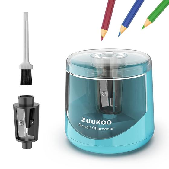 Imagem de Apontador de lápis elétrico Zuukoo alimentado por bateria azul