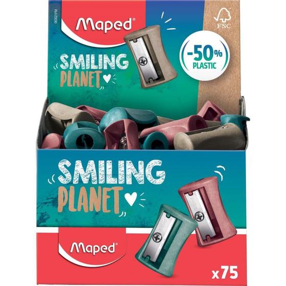 Imagem de Apontador sem Depósito Vivo Smiling Planet 1 Furo - Display com 75 Unidades