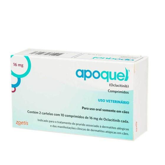 Imagem de Apoquel 16 Mg Cães 20 Comprimidos Anti Coceira - Zoetis ORIGINAL