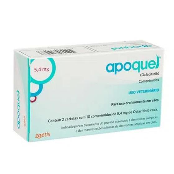 Imagem de Apoquel 5,4 mg para Cachorro 20 Comprimidos