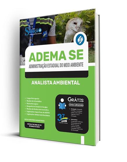 Imagem de Apostila ADEMA-SE 2024 - Analista Ambiental