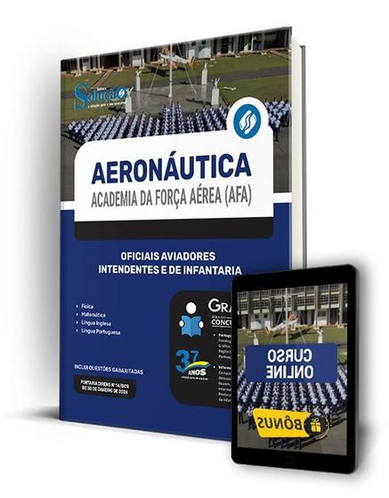 Imagem de Apostila Aeronáutica - Força Aérea Brasileira 2024 - Academia da Força Aérea (AFA) - Oficiais Aviadores, Intendentes e de Infantaria - Editora Solução