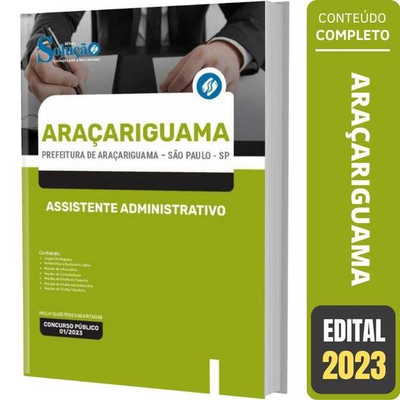 Imagem de Apostila Araçariguama Sp - Assistente Administrativo