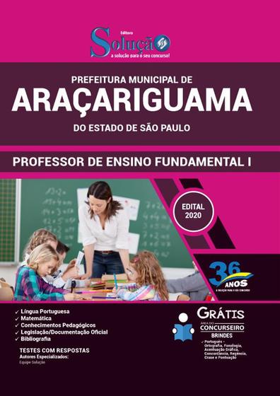 Imagem de Apostila Araçariguama Sp - Professor De Ensino Fundamental